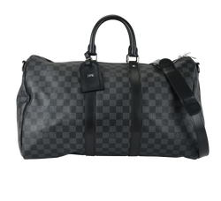 Keepall Bandouliere 45, Canvas, Damier Graphite, NFC, S/LT/E, 3*